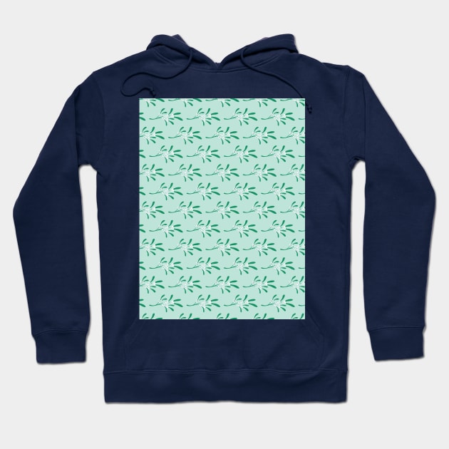 Mistletoe branches pattern Hoodie by DanielK